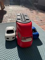 Little Tikes - grote auto transporter rood, Kinderen en Baby's, Speelgoed | Buiten | Voertuigen en Loopfietsen, Ophalen, Gebruikt