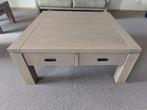 Houten salontafel met lades, Ophalen, 100 tot 150 cm, 50 tot 100 cm, Modern
