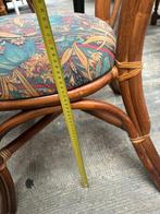 4 Rotan stoelen / 4 eetkamerstoelen - gevlochten rugleuning, Ophalen, Gebruikt, Overige kleuren, Riet of Rotan