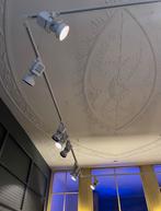 ERCO 3-fase railsysteem spots - Galerie verlichting, Ophalen, Gebruikt, Metaal of Aluminium, Plafondspot of Wandspot