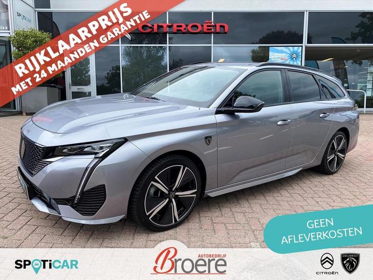 Peugeot 308 SW 1.6 HYbrid 225pk e-EAT8 GT | keyless, elek. a, Auto's, Peugeot, Bedrijf, Te koop, ABS, Achteruitrijcamera, Airbags