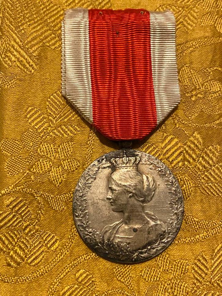 Med. van het Nationaal Comité voor Hulp en Voeding 1914-1918, Verzamelen, Militaria | Algemeen, Overige soorten, Lintje, Medaille of Wings