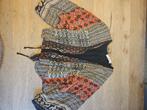 Kort kimono vest/jasje met bruin beige zwarte print, Maat 38/40 (M), Bruin, Zo goed als nieuw, Jasje
