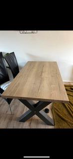 Eetkamertafel - Vierpersoons - Stalen X Poot, Ophalen