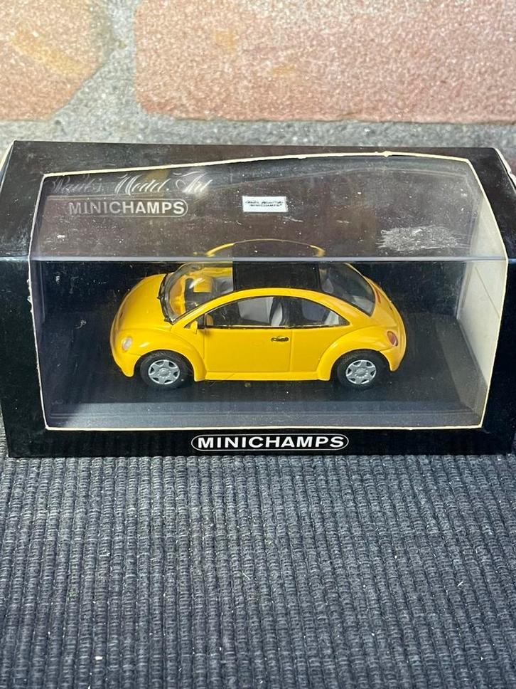 1:43 MINICHAMPS VW BEETLE CONCEPT ….. 7,50, Hobby en Vrije tijd, Modelauto's | 1:43, Zo goed als nieuw, Auto, Ophalen of Verzenden