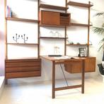 Poul Cadovius by Royal System vintage modulair wandsysteem, Huis en Inrichting, Kasten | Wandmeubels, Ophalen of Verzenden, Zo goed als nieuw