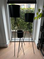 3 Bloempotten, Tuin en Terras, Bloempotten, Ophalen, Rond, Zo goed als nieuw, Aardewerk