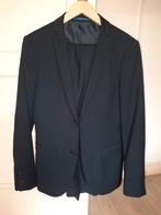 Donkerblauw pak van de WE (maat 42-44) skinny fit, Blauw, Ophalen of Verzenden, Zo goed als nieuw