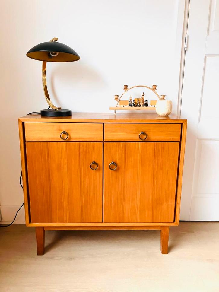 Mooi vintage dressoir met lades en deurtjes, Huis en Inrichting, Kasten | Dressoirs, Zo goed als nieuw, 50 tot 100 cm, 25 tot 50 cm