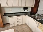 Schiereiland keuken met goede apparatuur, Ophalen, Gebruikt, Hoekkeuken, Crème
