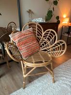 Rotan boho stoel ibiza, Huis en Inrichting, Stoelen, Ophalen, Zo goed als nieuw, Bruin, Eén