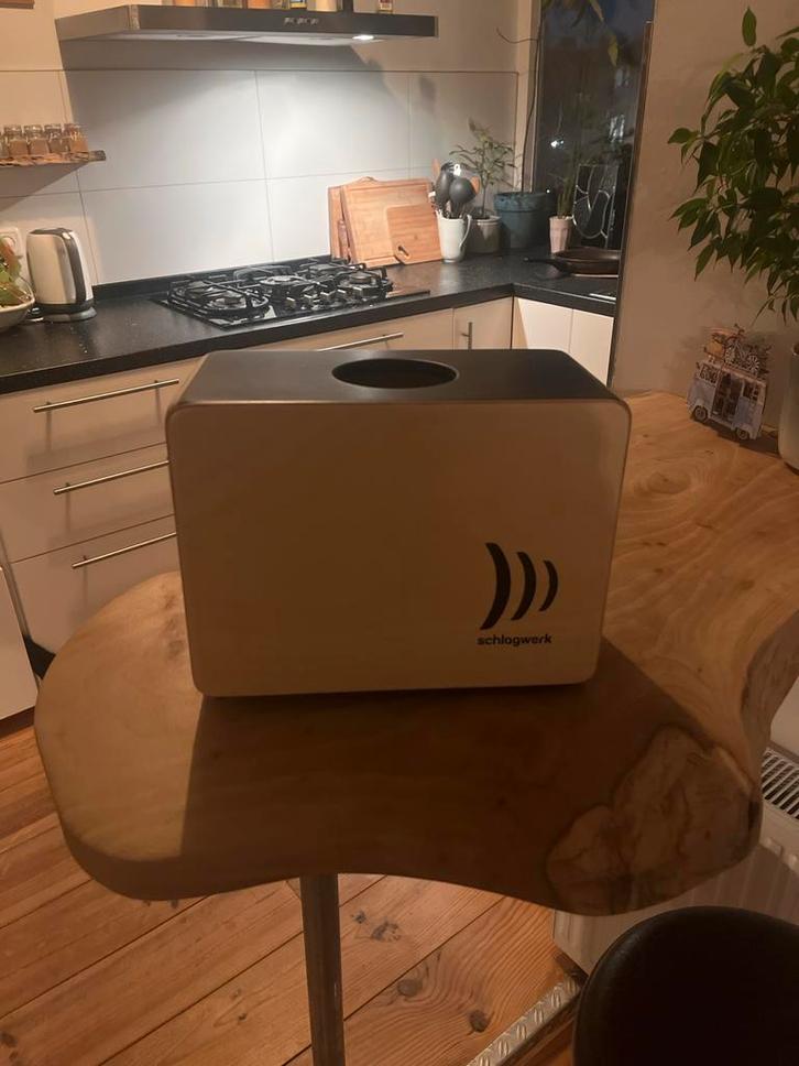 Mini Cajon met Snare & Tom + Draagtas, Muziek en Instrumenten, Percussie, Gebruikt, Trommel, Ophalen of Verzenden