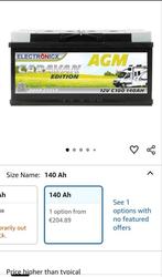 AGM Accu 140Ah 12V Camper/Huis - Zo Goed Als Nieuw, Ophalen of Verzenden, Zo goed als nieuw