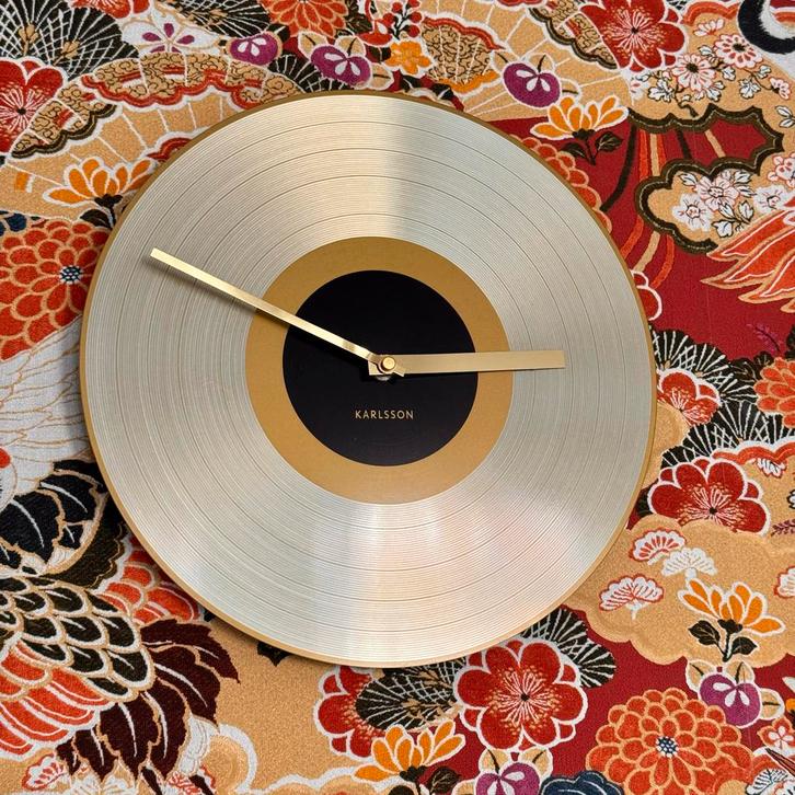 Karlsson Record Plate Clock (wijzerklok), Huis en Inrichting, Woonaccessoires | Klokken, Zo goed als nieuw, Ophalen of Verzenden