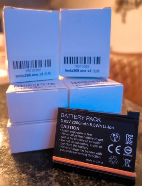 Insta360 X3 accu's, Audio, Tv en Foto, Fotografie | Accu's en Batterijen, Nieuw, Ophalen of Verzenden