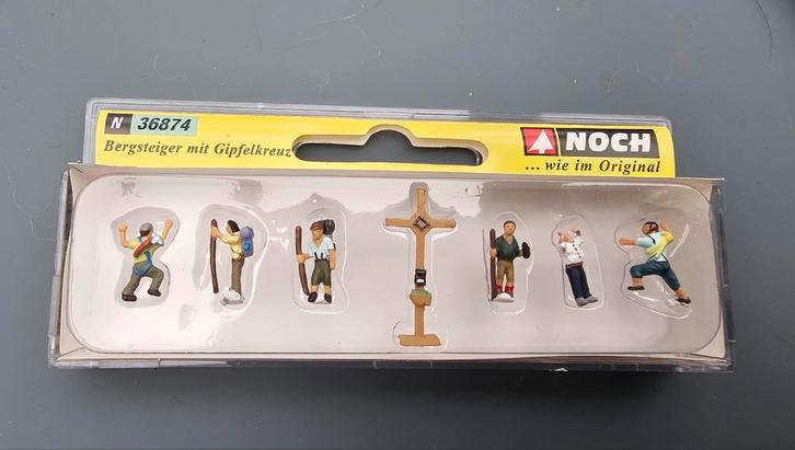 Noch N Bergbeklimmers met Gipfelkreuz 36874, Hobby en Vrije tijd, Modeltreinen | H0, Zo goed als nieuw, Natuur, Ophalen of Verzenden