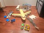️✈️ Playmobil vliegveld met vliegtuig – grote set!, Ophalen of Verzenden, Gebruikt, Complete set