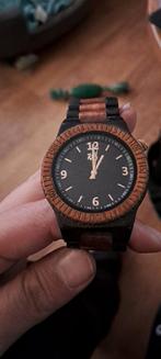 Origineel houten KP (Knol Power) Horloge, Sieraden, Tassen en Uiterlijk, Horloges | Heren, Overige materialen, Gebruikt, Polshorloge