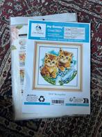 NIEUW Borduurpakket compleet kittens 1, Ophalen of Verzenden, Nieuw, Handborduren, Borduurpakket