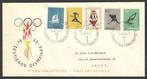 Nederland FDC E26 Met Adres, Olympische Spelen 1956, Ophalen of Verzenden, Beschreven, Nederland