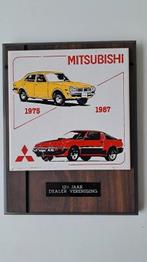 Mitsubishi Tegeltje 12,5 Jaar Dealer Vereniging lancer retro, Ophalen of Verzenden