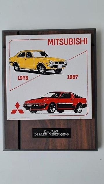 Mitsubishi Tegeltje 12,5 Jaar Dealer Vereniging lancer retro beschikbaar voor biedingen