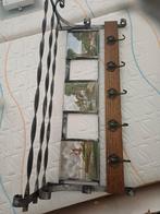 Antieke Kapstok met Tegels en Houten Plank, Antiek en Kunst, Ophalen of Verzenden