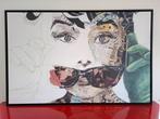 Artistieke ingelijste canvas wandbekleding 230x150, Antiek en Kunst, Ophalen