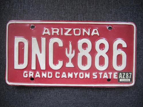 Arizona nummerplaat kentekenplaten nummerplaten nummerborden, Verzamelen, Overige Verzamelen, Gebruikt, Ophalen of Verzenden