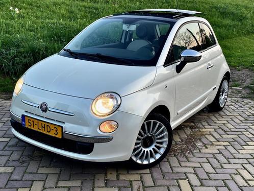 Fiat 500 1.2 Lounge Automaat Elektrisch schuifdak. Prachtig!, Auto's, Fiat, Bedrijf, ABS, Airbags, Airconditioning, Bluetooth
