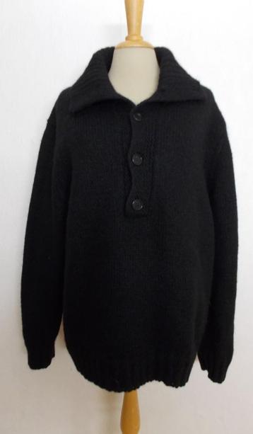 Unisex zwarte 60% Alpaca wollen trui van Hugo Boss! XL beschikbaar voor biedingen