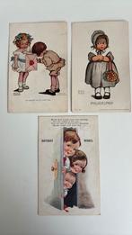 3 leuke kinderkaarten. Gesigneerd.oa felicitatie, Ophalen of Verzenden, 1920 tot 1940, Ongelopen