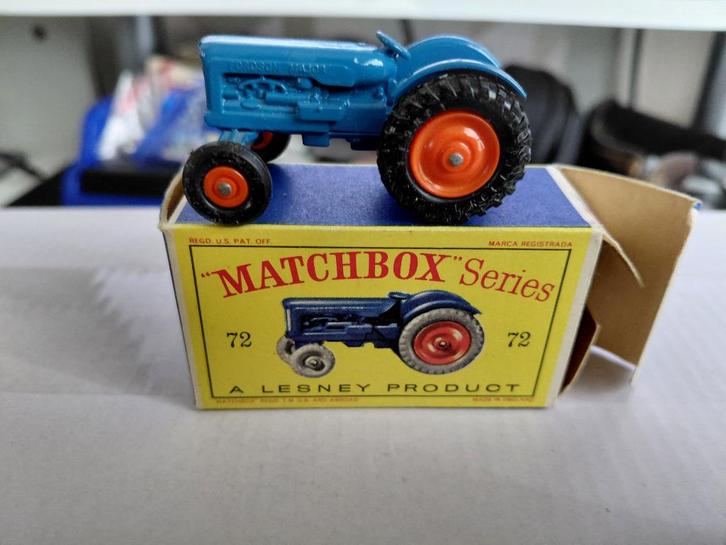 Matchbox 72a Fordson Major tractor box D2, Hobby en Vrije tijd, Modelauto's | Overige schalen, Zo goed als nieuw, Tractor of Landbouw