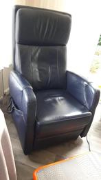 Elektrische Relaxstoel Leer, Huis en Inrichting, Fauteuils, Ophalen, Gebruikt, Leer, 75 tot 100 cm