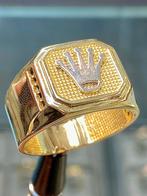 14k Gouden Rolex Ring, Sieraden, Tassen en Uiterlijk, 20 of groter, Heer, Nieuw, Ophalen of Verzenden