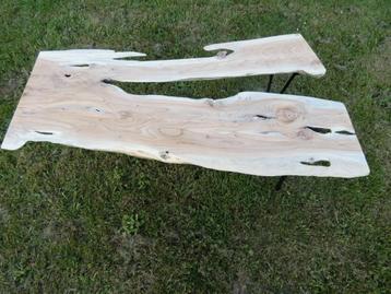 salontafel bijzettafel taxus boomstamtafel epoxy tafel beschikbaar voor biedingen
