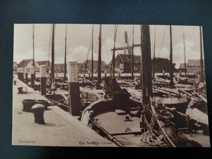 Haven Oudeschild op Texel, ongelopen., Verzamelen, Ansichtkaarten | Nederland, Ongelopen, Waddeneilanden, 1920 tot 1940, Verzenden