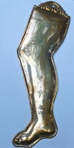 Ex voto / milagro, rechterbeen, 29,5 x 12 cm, Antiek en Kunst, Antiek | Religie, Ophalen of Verzenden
