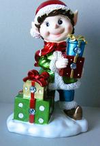 Groot Kerstbeeld van een Elf met cadeautjes, Ophalen of Verzenden, Zo goed als nieuw