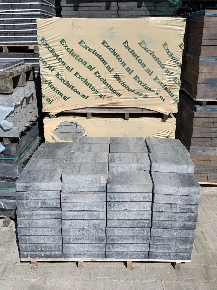 Soft comfort geimpregneerd 20x30x6 cm Grijs/Zwart  - J&W 40, Tuin en Terras, Tegels en Klinkers, Nieuw, Terrastegels, Beton, 10 m² of meer