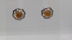 Zilveren oorbellen 925 met rood opaal, Nieuw, Ophalen of Verzenden, Met edelsteen, Knopjes of Stekers