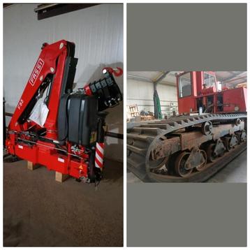 Fassi autolaadkraan en Morooka MST 800 rupsdumper  beschikbaar voor biedingen