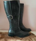 Novocento Italiaanse leren laarzen / maat 37, Hoge laarzen, Zwart, Ophalen of Verzenden, Zo goed als nieuw