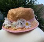 vintage hoed voor meisje - bloemcorsage, Ophalen of Verzenden, Zo goed als nieuw, Meisje, Hoed
