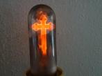 Vintage lamp lampje met kruis Godslampje met kruis 13cm, Ophalen of Verzenden, Gebruikt, Overige typen, Christendom | Katholiek