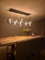 Hanglamp met 8 glasbollen, Ophalen, Zo goed als nieuw