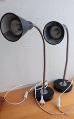 2 burolampen, Ophalen of Verzenden, Gebruikt, Metaal, Minder dan 50 cm