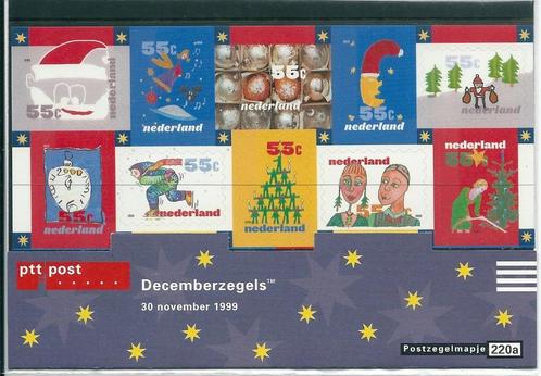Postzegelmapje nummer 220a - Decemberzegels - jaar 1999., Postzegels en Munten, Postzegels | Nederland, Postfris, Na 1940, Verzenden