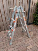 WAKU/4x4/TELESCOPISCHE TRAP/LADDER/TRAP/VOUWLADDER, Ophalen, Gebruikt, Trap, Opvouwbaar of Inschuifbaar