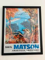 Retro Maritieme Posters Ingelijst 40x50, Rechthoekig Staand, Met lijst, Nieuw, Ophalen of Verzenden